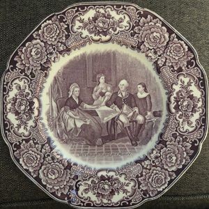 Antique Plate George Washington